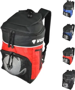 Vizari Soccer Backpack with Ball Compartment | Ventilated Gear Storage | Adjustable Straps & Mesh Pockets for Adults & Teens