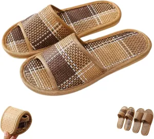 Volital Sandals for Women, 2025 New Summer Sandals Rattan Slippers, Lightweight Comfortable for Walking Travel