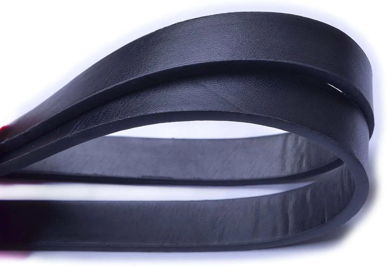 Wento Pair 24 inches Vinyl Leather Purses Straps with Big O Ring(1 1/4'' Inner Size) End,Vinyl Leather Bag Handles,Replacement Purse Straps,Handbag Bag Wallet Straps WT100(Black,Gunmetal)…