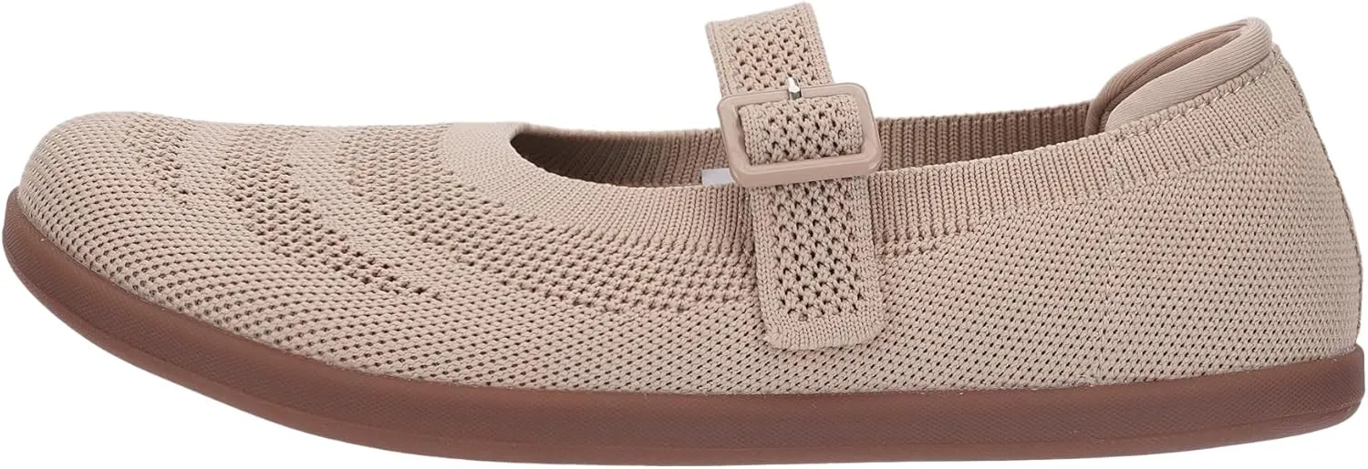 WHITIN Women's Barefoot Mary Jane Flats   Wide Toe Box   Zero Drop Sole   Adjustable Straps
