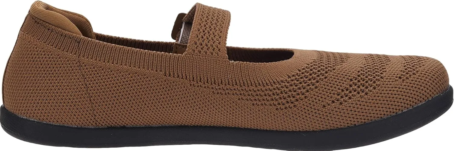 WHITIN Women's Barefoot Mary Jane Flats   Wide Toe Box   Zero Drop Sole   Adjustable Straps