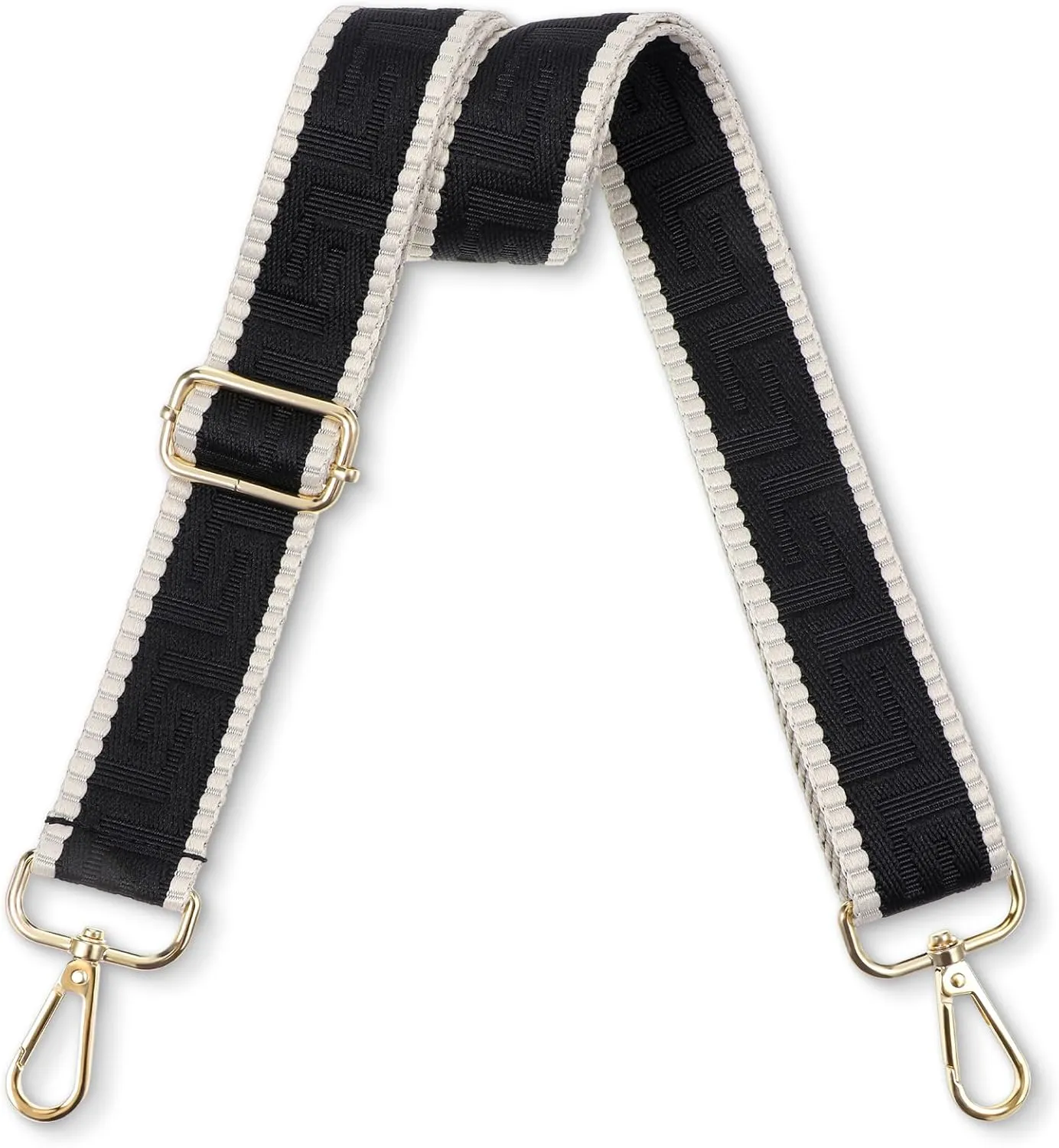 Wide Purse Strap Replacement Crossbody Bag Straps Adjustable Metal Swivel Hook Shoulder Strap for Women Handbags