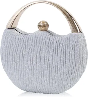 Women Evening Bag Glitter Clutch Bag Bridal Wedding Purse Sparkly Handbag