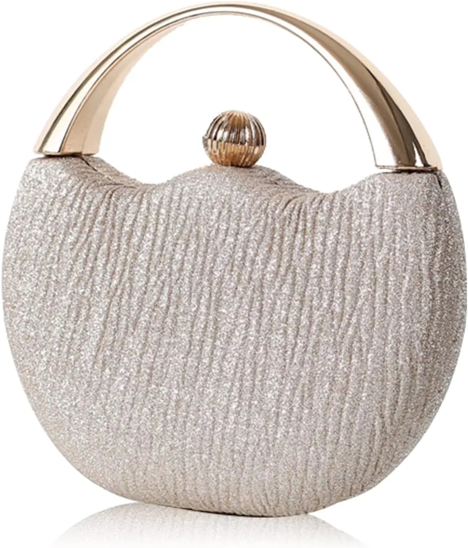 Women Evening Bag Glitter Clutch Bag Bridal Wedding Purse Sparkly Handbag