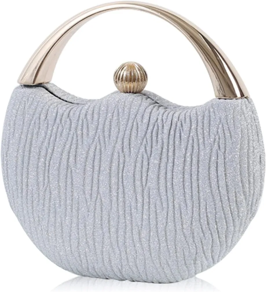 Women Evening Bag Glitter Clutch Bag Bridal Wedding Purse Sparkly Handbag
