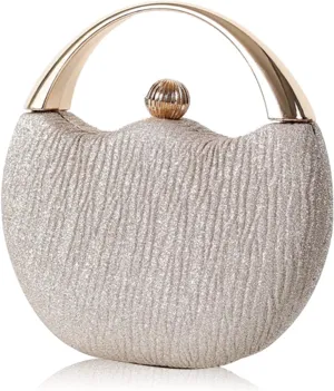 Women Evening Bag Glitter Clutch Bag Bridal Wedding Purse Sparkly Handbag