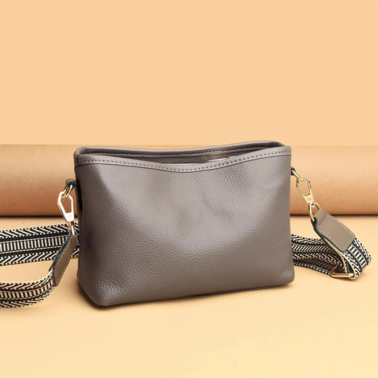 Women Shoulder Bag with Wide Strap Crossbody Purse