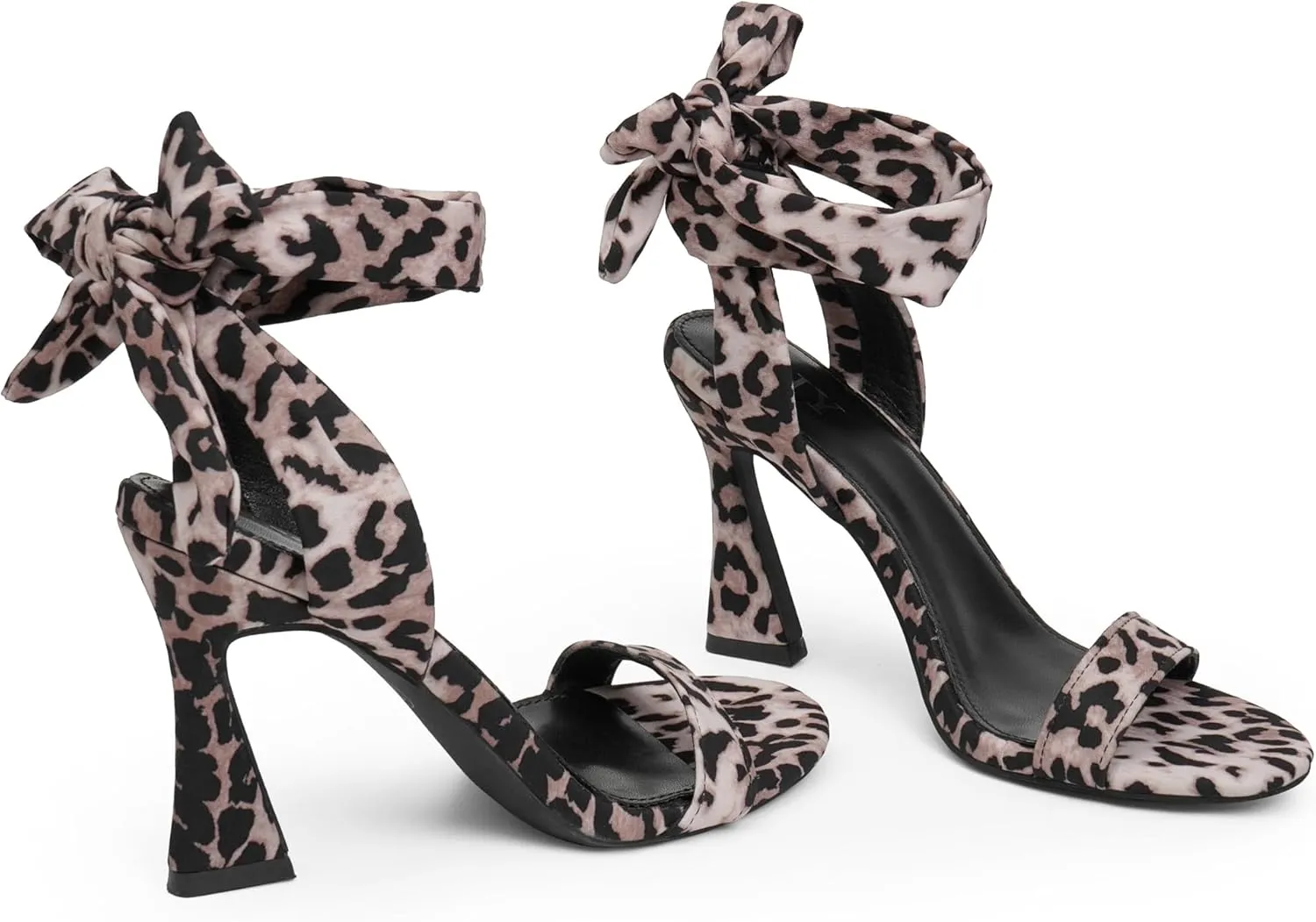 Women's Black Gladiator Stiletto Heeled Sandals