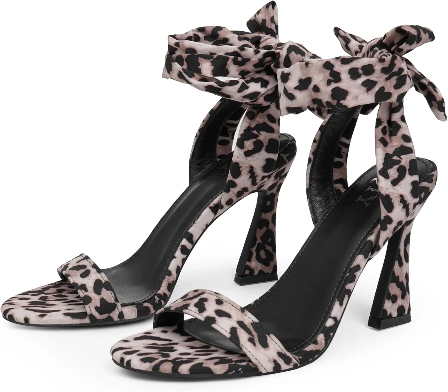 Women's Black Gladiator Stiletto Heeled Sandals