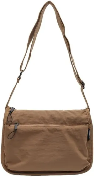 Women's Crossbody Bag Casual Shoulder Tote Small Square Purse Lightweight Fabric Handbag for Daily Travel Outings