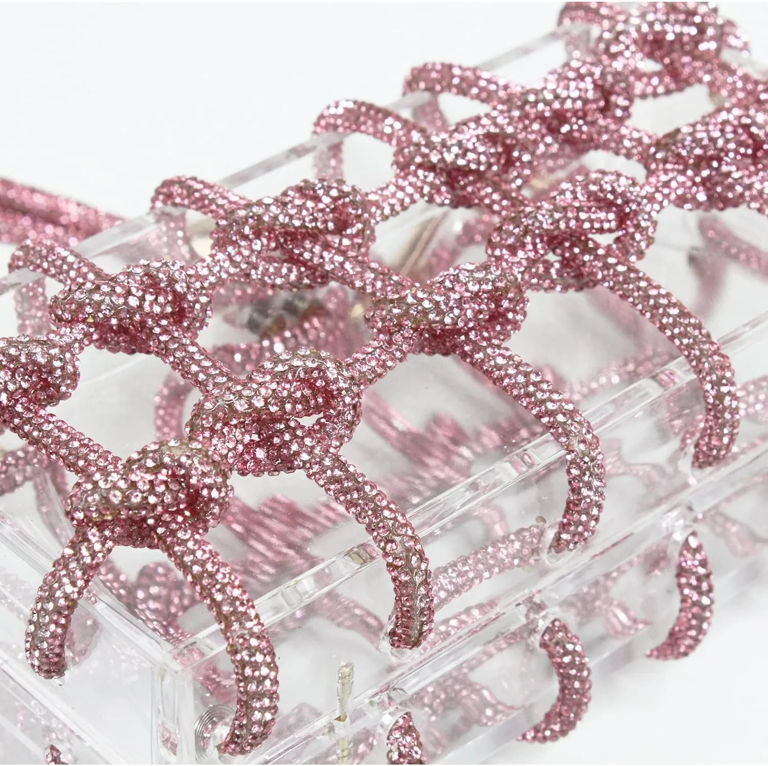 Women's Evening Bag Sparkly Rhinestone Clutch Purse Bling Acrylic Crossbody Bag for Women