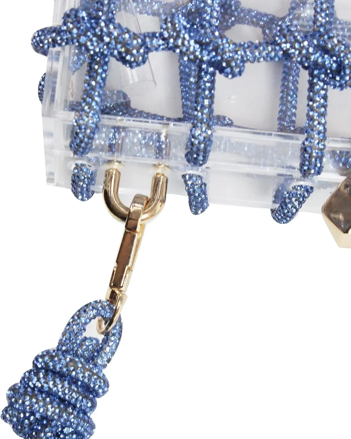 Women's Evening Bag Sparkly Rhinestone Clutch Purse Bling Acrylic Crossbody Bag for Women