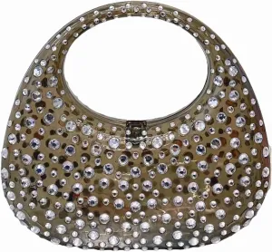 Women's Evening Bag Sparkly Rhinestone Clutch Purse Bling Acrylic Top-handle Bag for Women