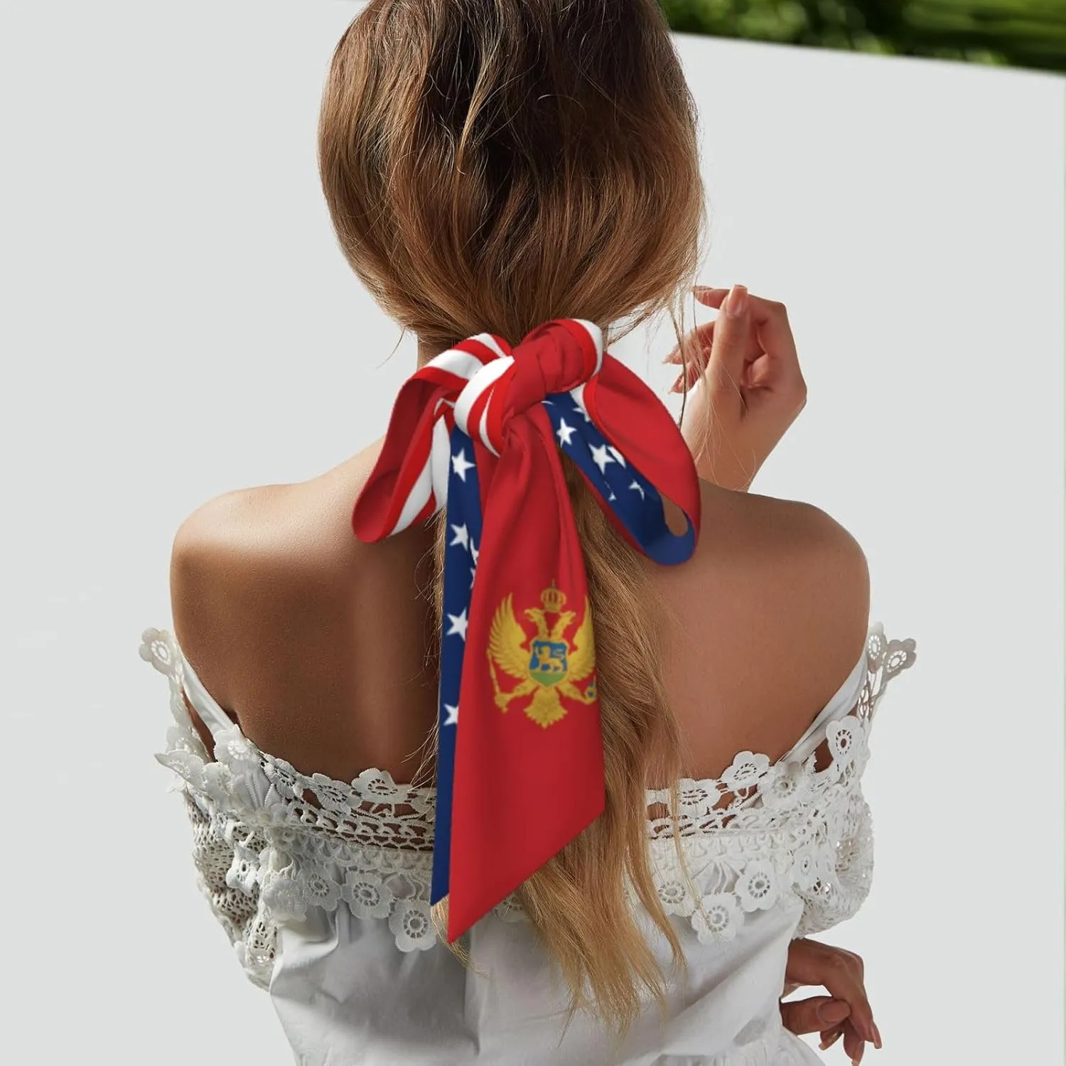 Women's Fashion Neck Scarf Philippines Philippinese America Flag Neckerchief Headscarf