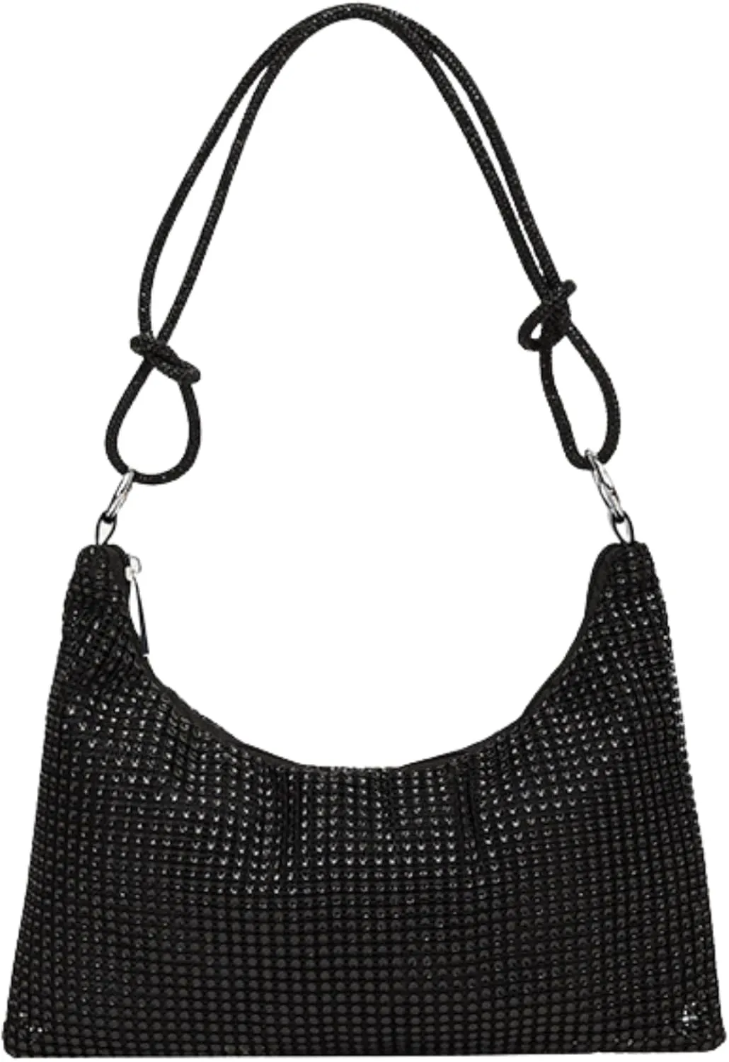 Women's Glitter Sparkly Rhinestone Handbag Evening Bag Clutch Purse Shoulder Bag