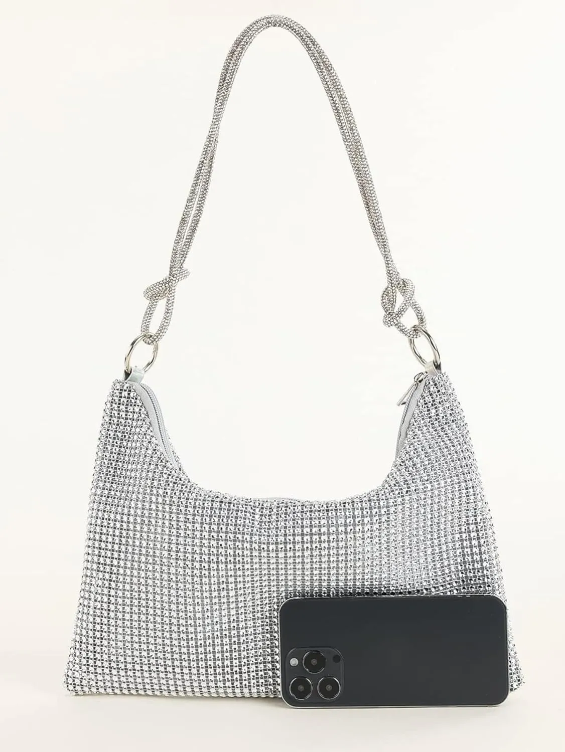 Women's Glitter Sparkly Rhinestone Handbag Evening Bag Clutch Purse Shoulder Bag
