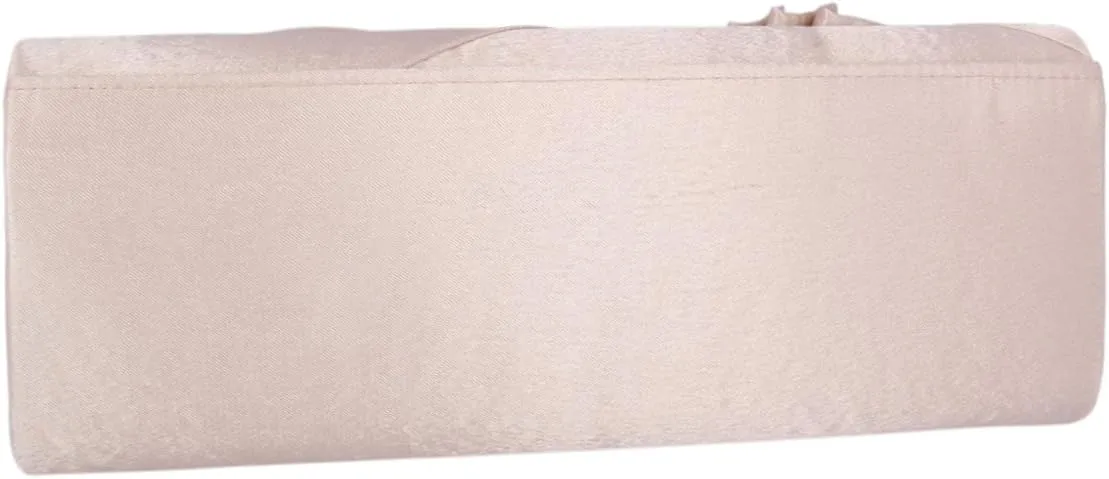 Womens Pleated Flower Clutch Bag Satin Retro Evening Bags