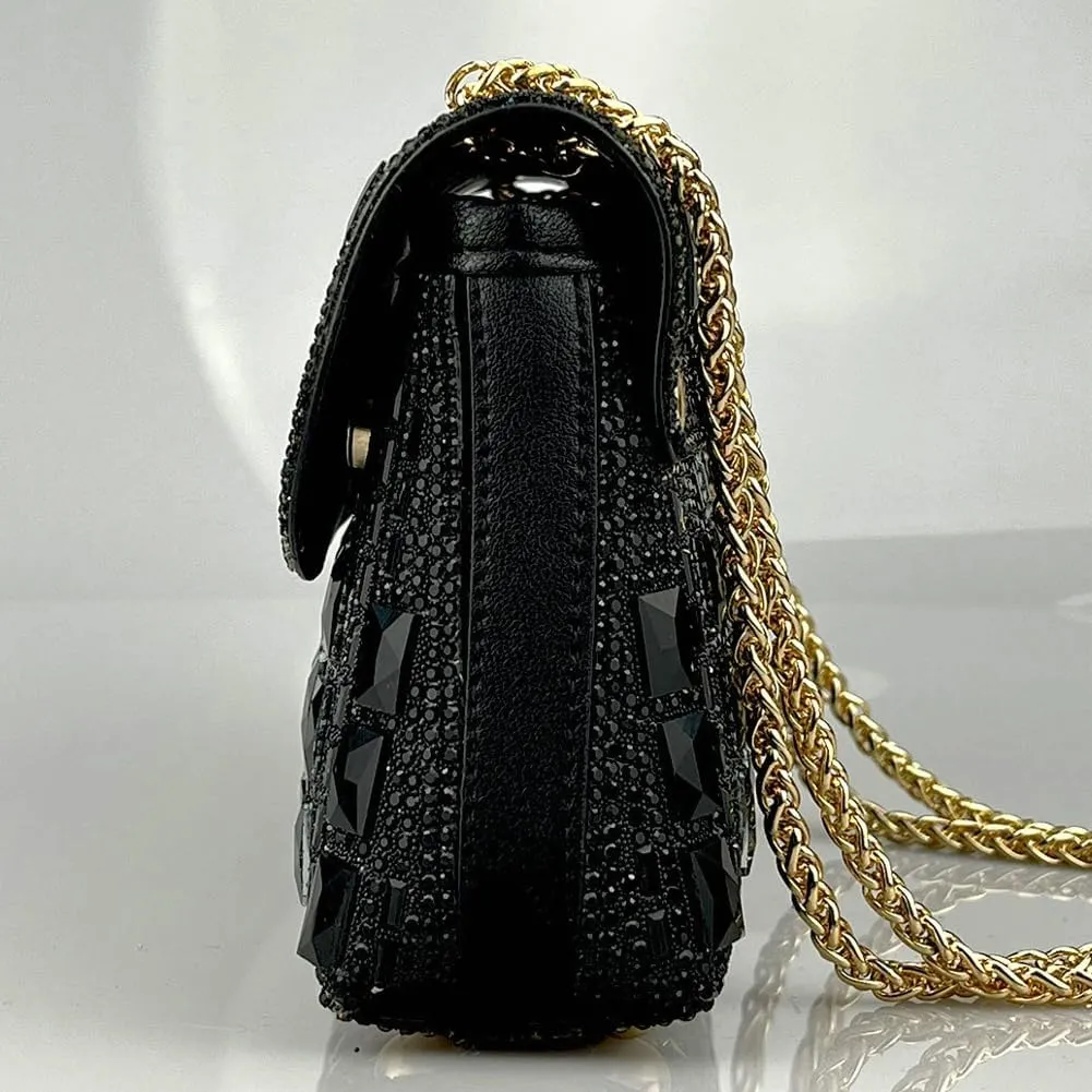 Women's Rhinestone Clutch Evening Bags Shoulder Crossbody Bag Handbag Sparkly Glitter Purse Dinner Party Prom Wedding