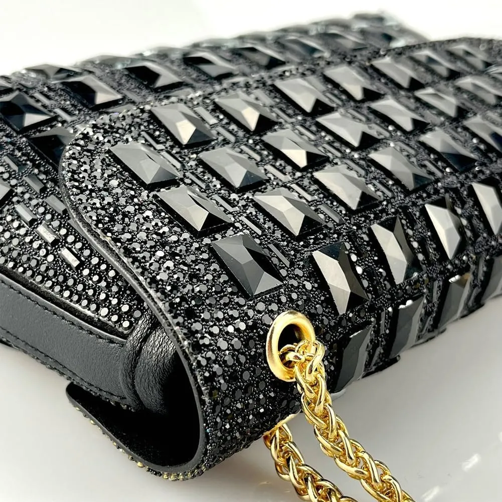 Women's Rhinestone Clutch Evening Bags Shoulder Crossbody Bag Handbag Sparkly Glitter Purse Dinner Party Prom Wedding