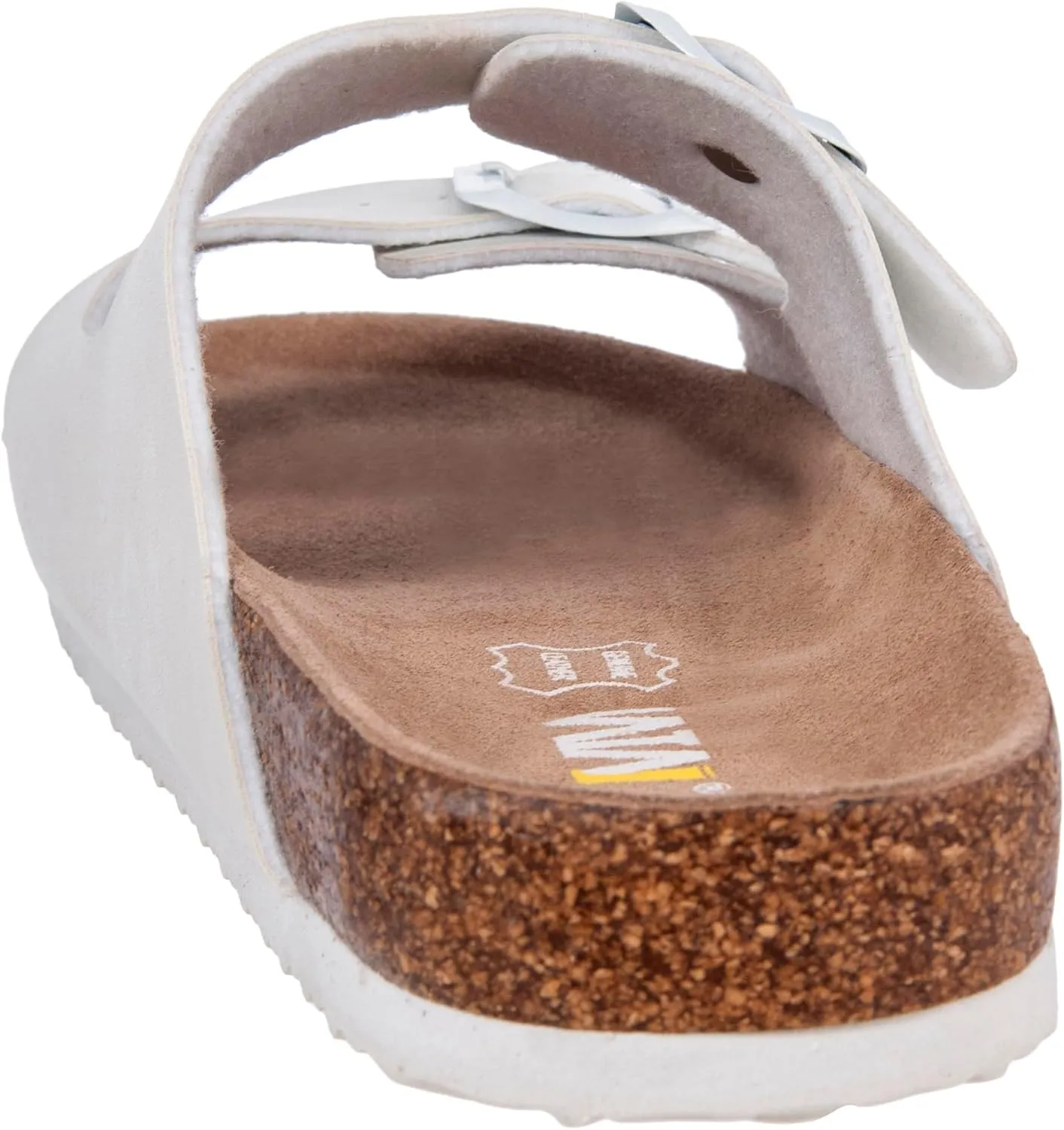Women's Summer Sandals with Cork Footbed & Adjustable Buckle Suede Straps Open Toe Slides for Beach Vacation