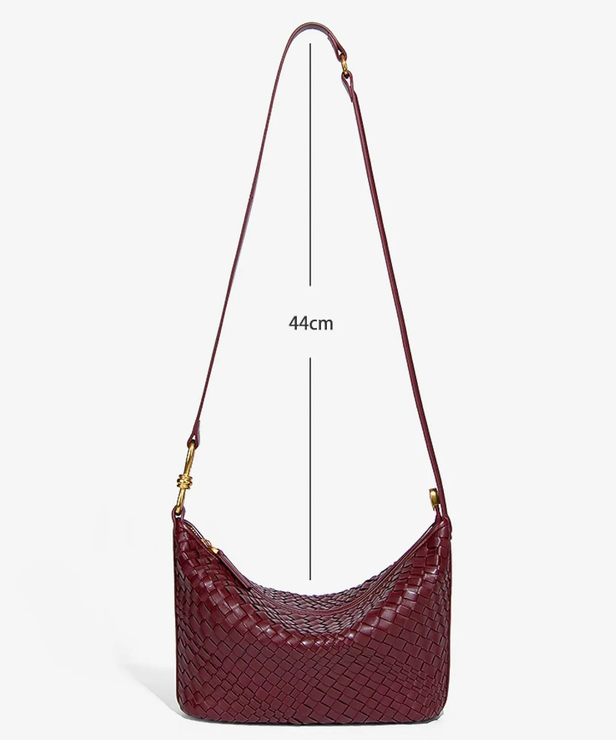Woven Bag, Premium Leather with Adjustable Straps, Spacious & Organized. Versatile Crossbody, Shoulder Bag