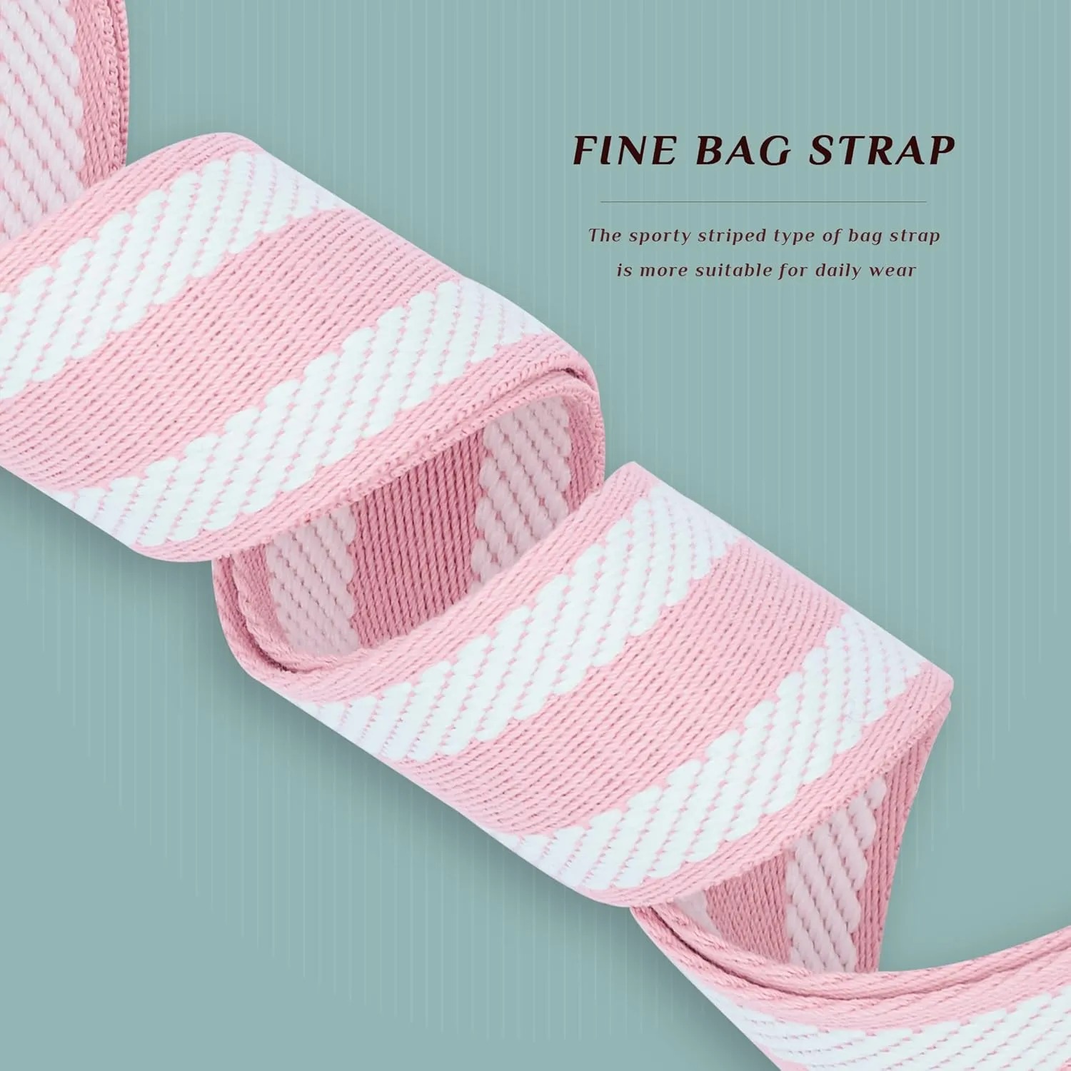 Woven Stripe Purse Straps,Replacement Crossbody Wide Shoulder Adjustable Strap for Bag Handbags
