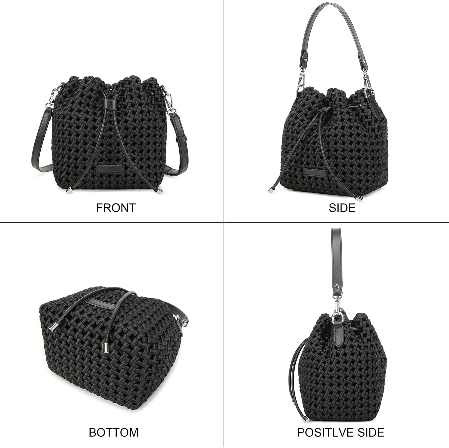 Woven tote Bags for Women with Adjustable Strap, Mini Crossbody Purse, Fahion Shoulder Bag for Traveling Workout