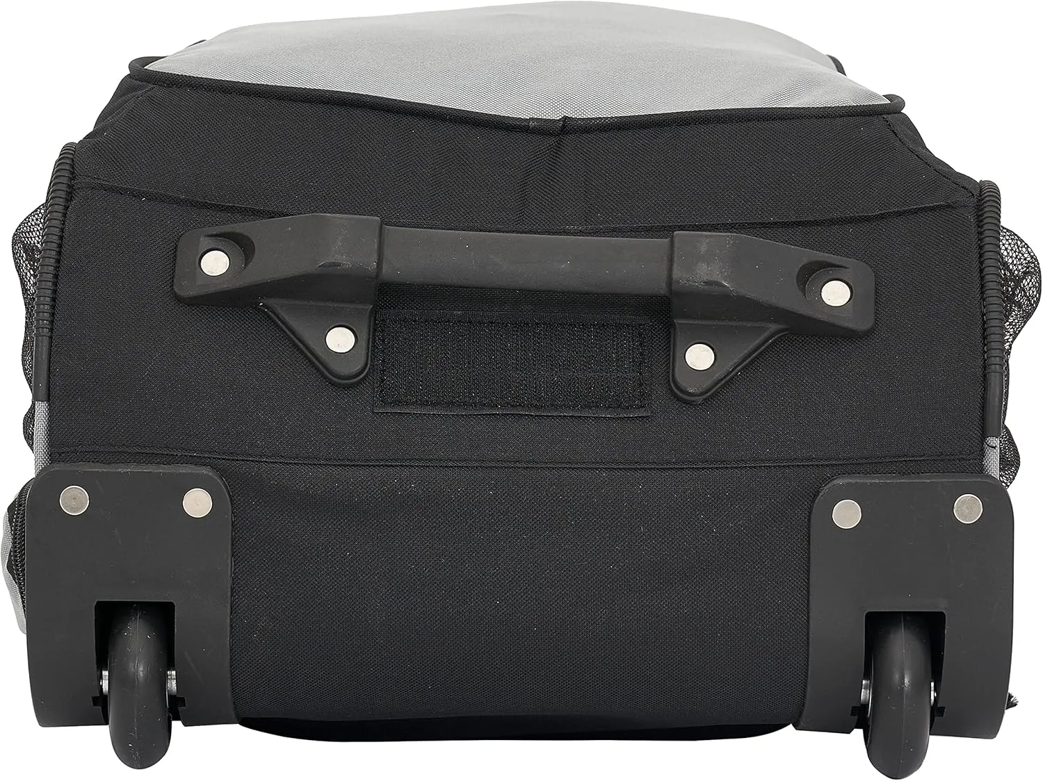 Wrangler Dobson Collection Featuring Duffel Travel and Leisure, Charcoal, 19" Rolling Backpack
