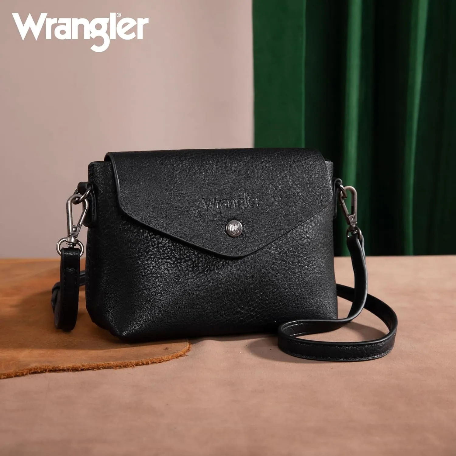 Wrangler Tote Handbags for Women Vegan Leather Shoulder Tote Purse with Small Crossbody Bag