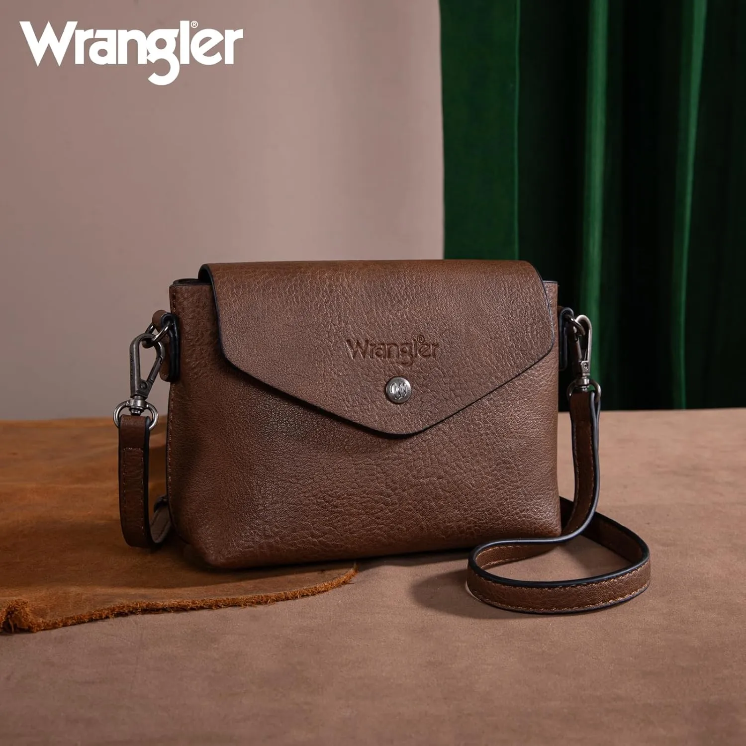 Wrangler Tote Handbags for Women Vegan Leather Shoulder Tote Purse with Small Crossbody Bag
