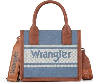 Wrangler Women's Mini Tote Bag Crossbody Handbag with Adjustable Strap Casual Purse for Daily Use