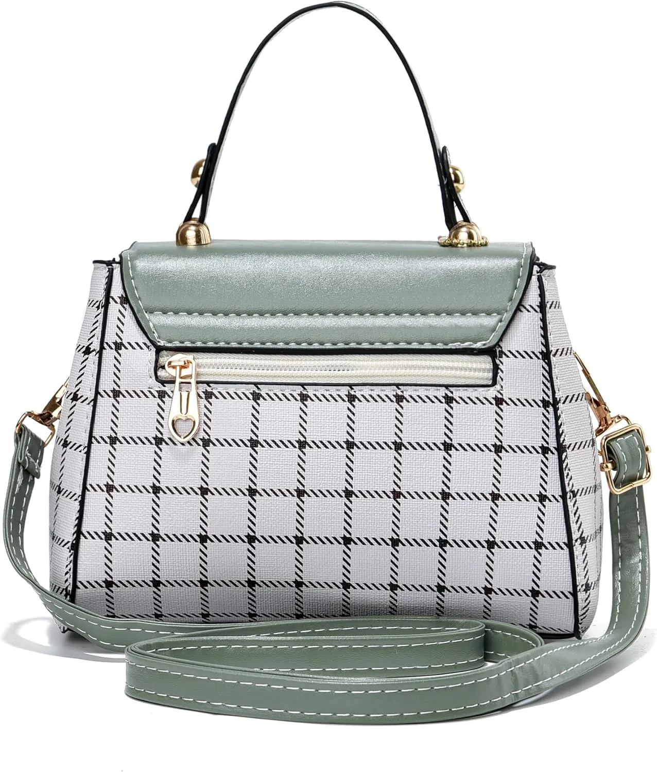 Xiaoyu Small Purses and Handbags for Women Fashion Teenage Girls Crossbody Bag Lightweight Shoulder Bag Plaid Pattern Satchel