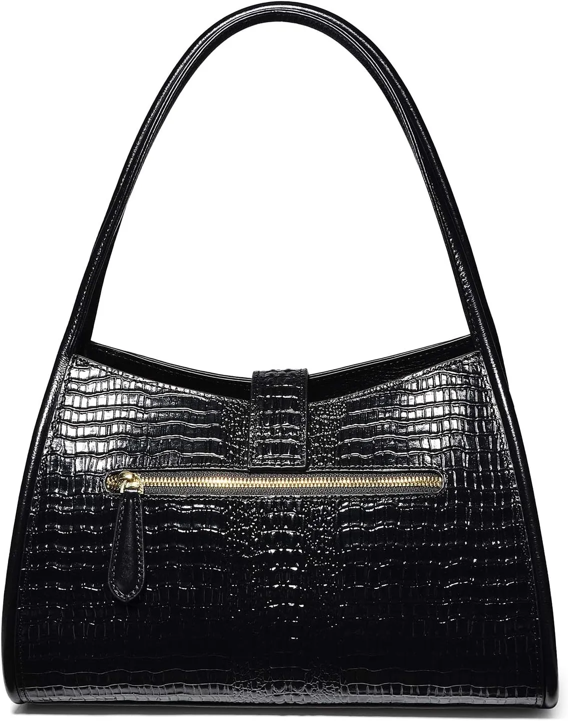 XXGJOALD-Designer Shoulder Purses Crocodile Handbags for Women Leather Hobo Shoulder Bags (68022 Brown)