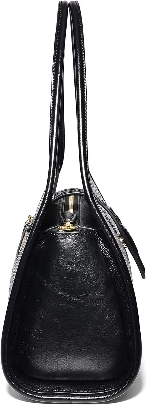 XXGJOALD-Designer Shoulder Purses Crocodile Handbags for Women Leather Hobo Shoulder Bags (68022 Brown)