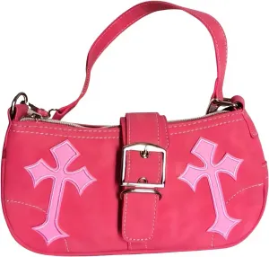Y2K Shoulder Purse for Women Grunge Punk Cross Y2K Aesthetic Bags Adjustable Chain Crossbody Bag Handbag Hobo Bag