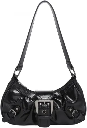 Y2k Shoulder Purse Handbag Women Distressed Grunge Vintage Leather Purse Small Hobo Bag Y2K Stuff