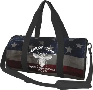 Year Of Cicada Double Emergence 2024 Cicada Invasion Duffel Bag Gym Bag Travel Sports Tote Large Foldable Beach Swim Yoga2
