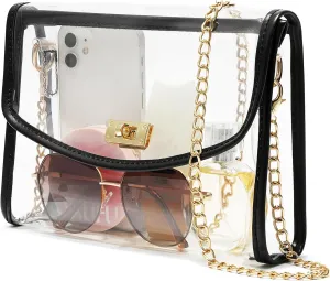 YGR Clear Bag for Stadium Approved, Transparent Crossbody Bag Shoulder Bag for Stadium Events Concert, Clear Purse for Women