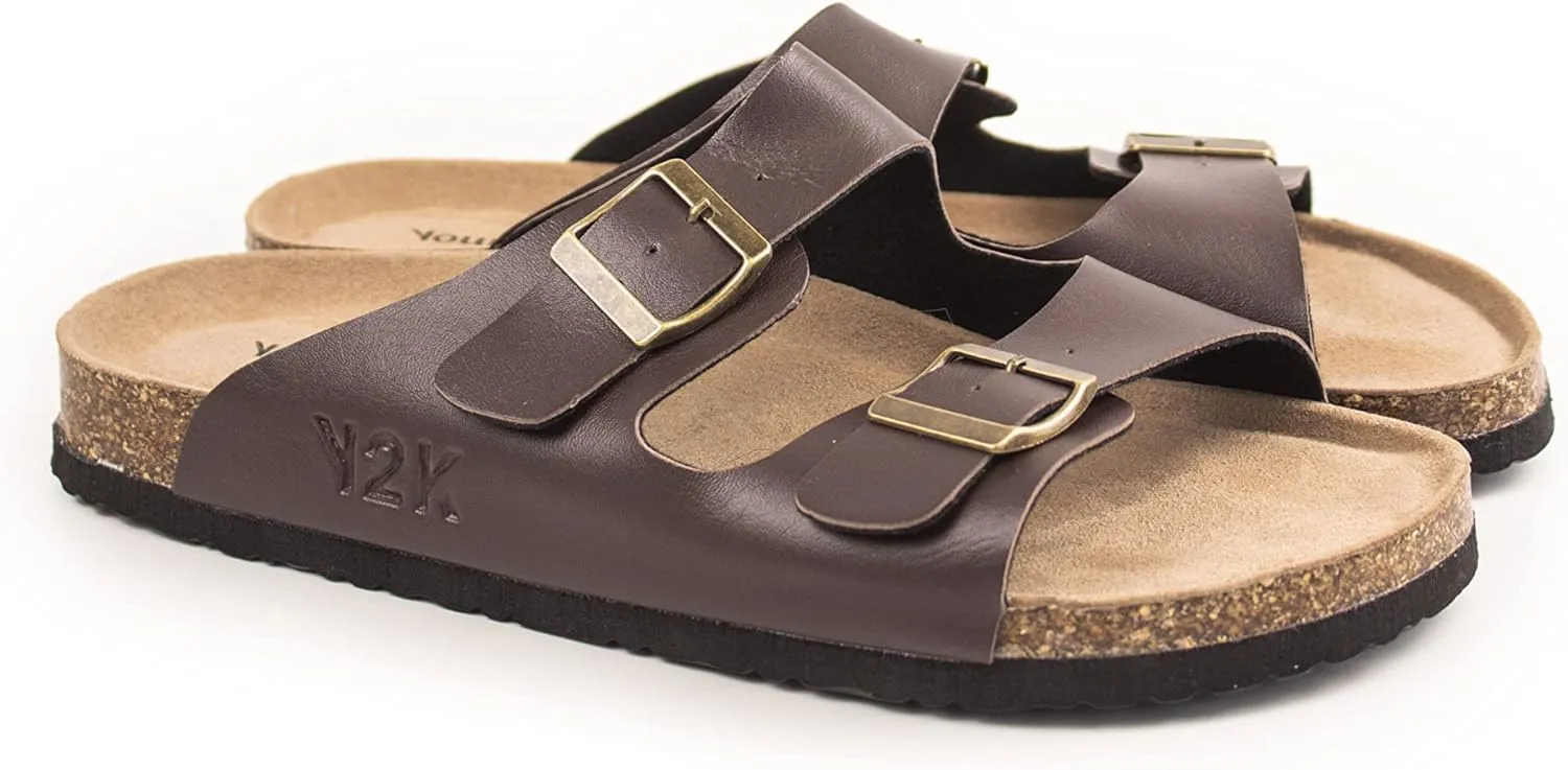 Yours 2 Keep Unisex Havana Sandal - Cork Footbed with 2 Adjustable Straps