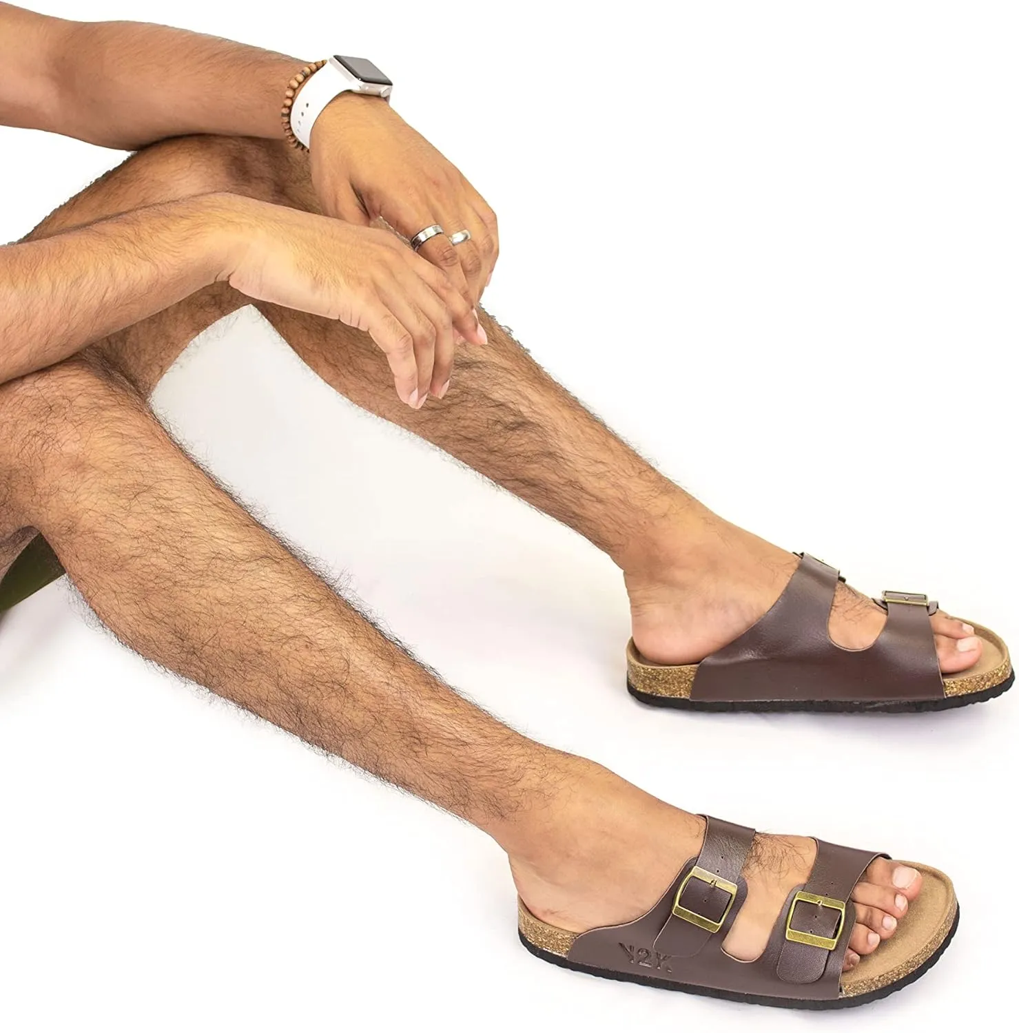 Yours 2 Keep Unisex Havana Sandal - Cork Footbed with 2 Adjustable Straps