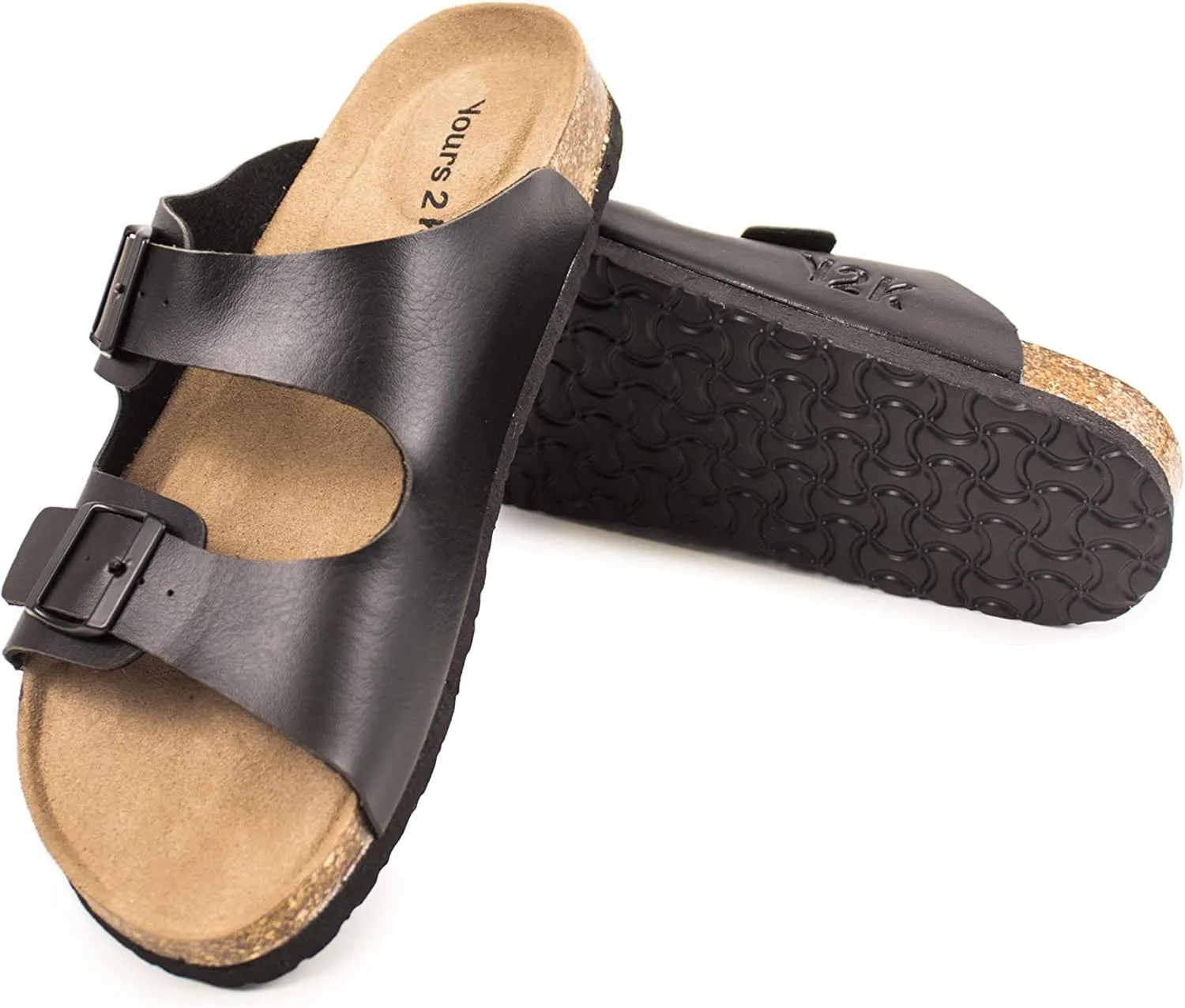Yours 2 Keep Unisex Havana Sandal - Cork Footbed with 2 Adjustable Straps