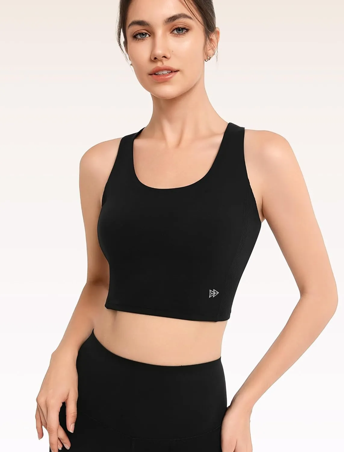 Yvette Elegant Backless Yoga Bra Women's Light Support Sports Bra with Wide Shoulder Straps – Comfort, Style & Secure Fit