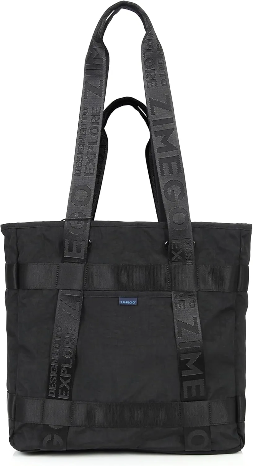 ZIMEGO Stylish Multi-Purpose Tote Bag – Versatile Travel Tote with Long and Short Handles for Men and Women