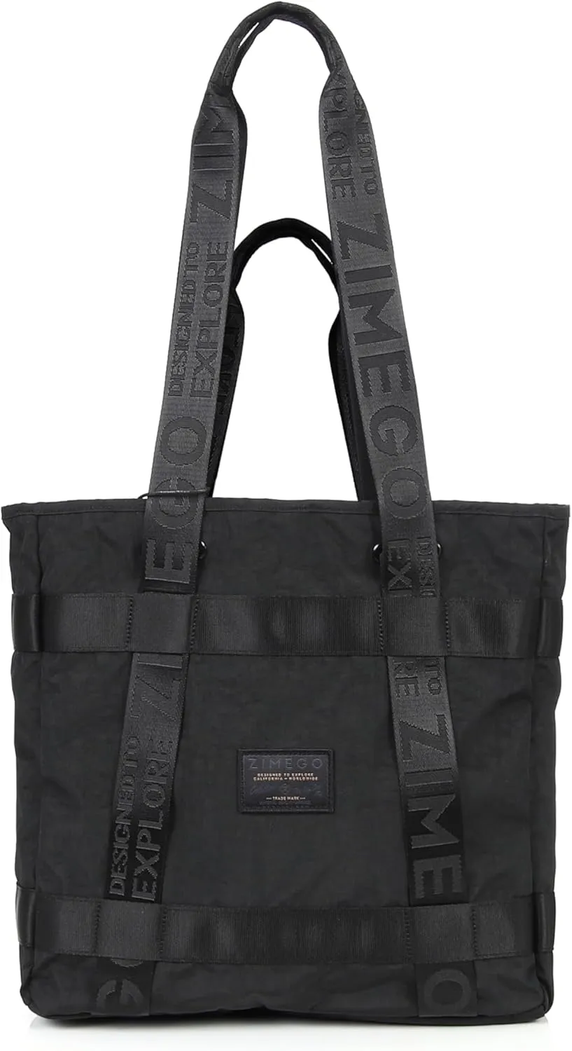 ZIMEGO Stylish Multi-Purpose Tote Bag – Versatile Travel Tote with Long and Short Handles for Men and Women